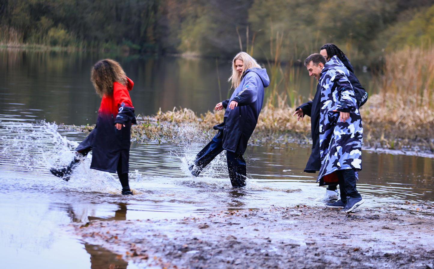 Black & Grey Ombre Storm Robe