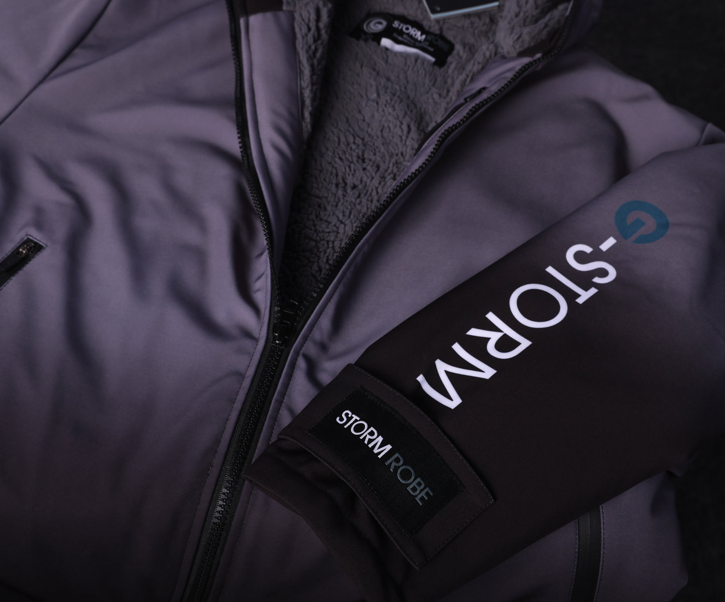 Black & Grey Ombre Storm Robe