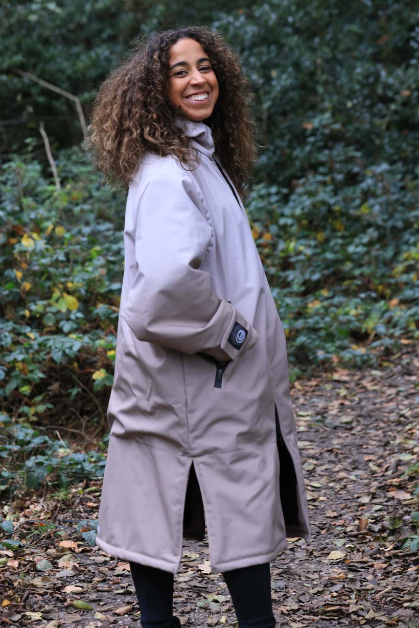 Khaki & Cream Ombre Storm Robe