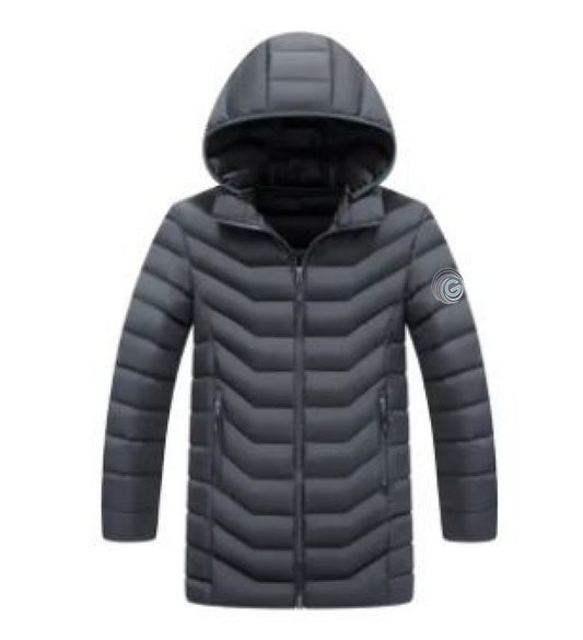 Product image for Charcoal Slim fit Adult Long Coat