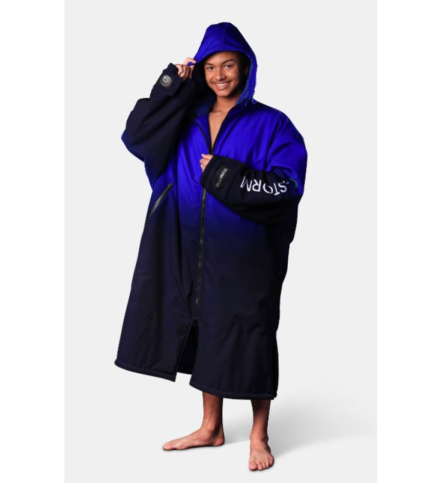 Navy & Royal Ombre Storm Robe – G-Storm